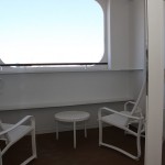 metallummantelter Balkon