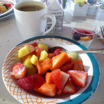 das übliche Frühstück im Solarium